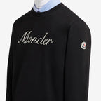 MONCLER Embroidered Cursive Logo Sweatshirt