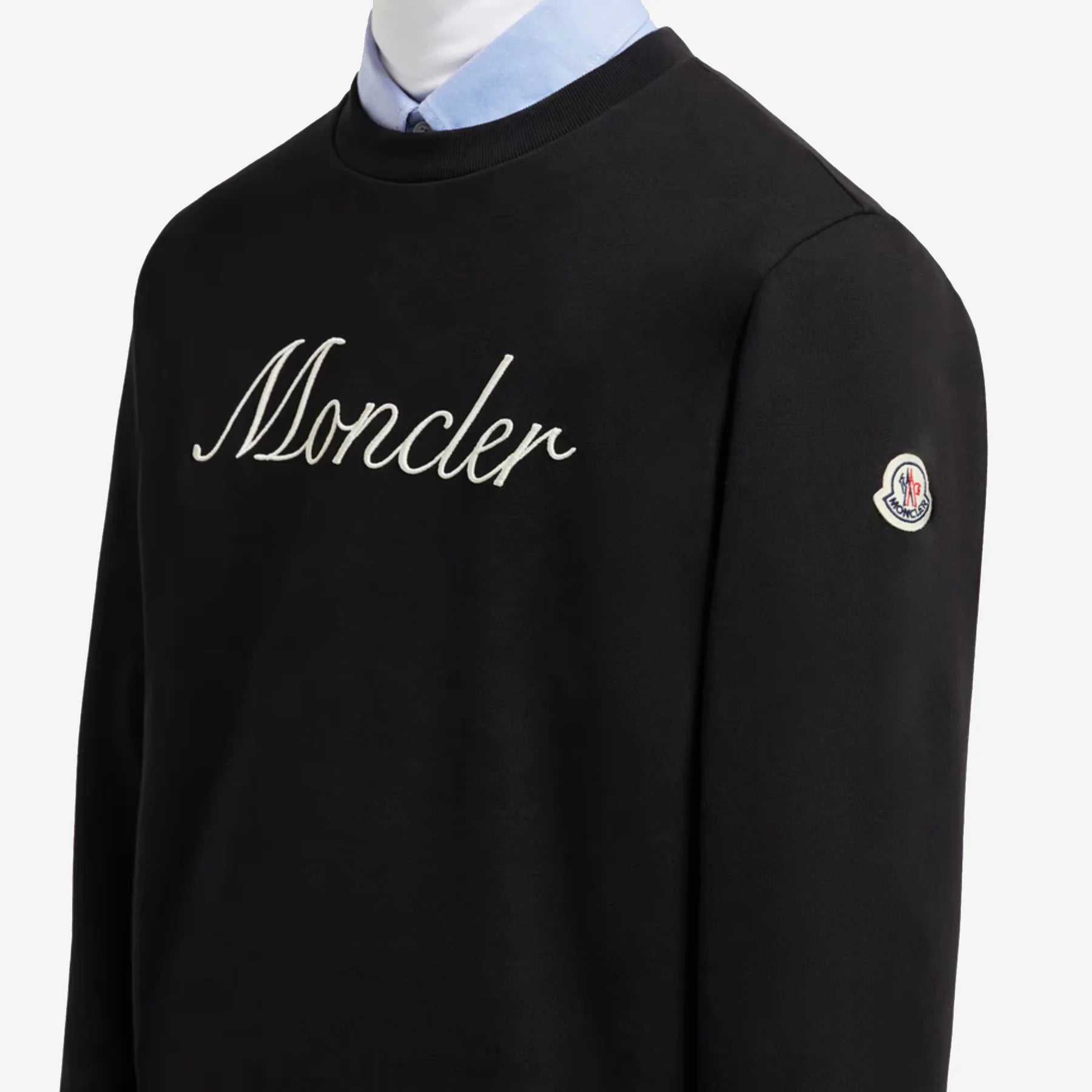MONCLER Embroidered Cursive Logo Sweatshirt