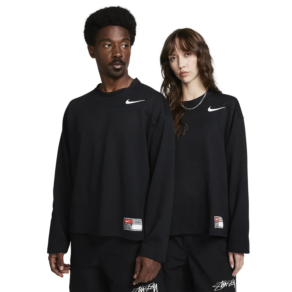 Nike x Stussy Long Sleeve Mesh Sweater Black