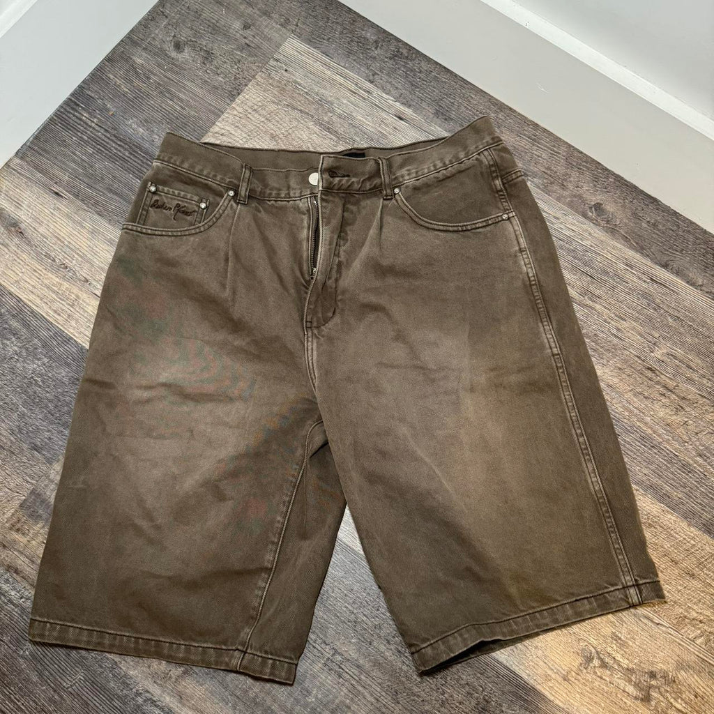 Broken Planet Denim Shorts Washed Brown