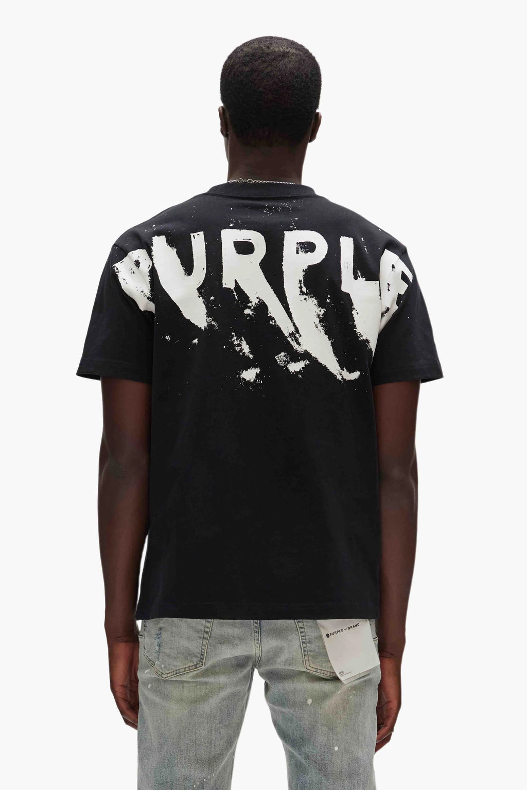 Purple Painted Wordmark T-Shirt