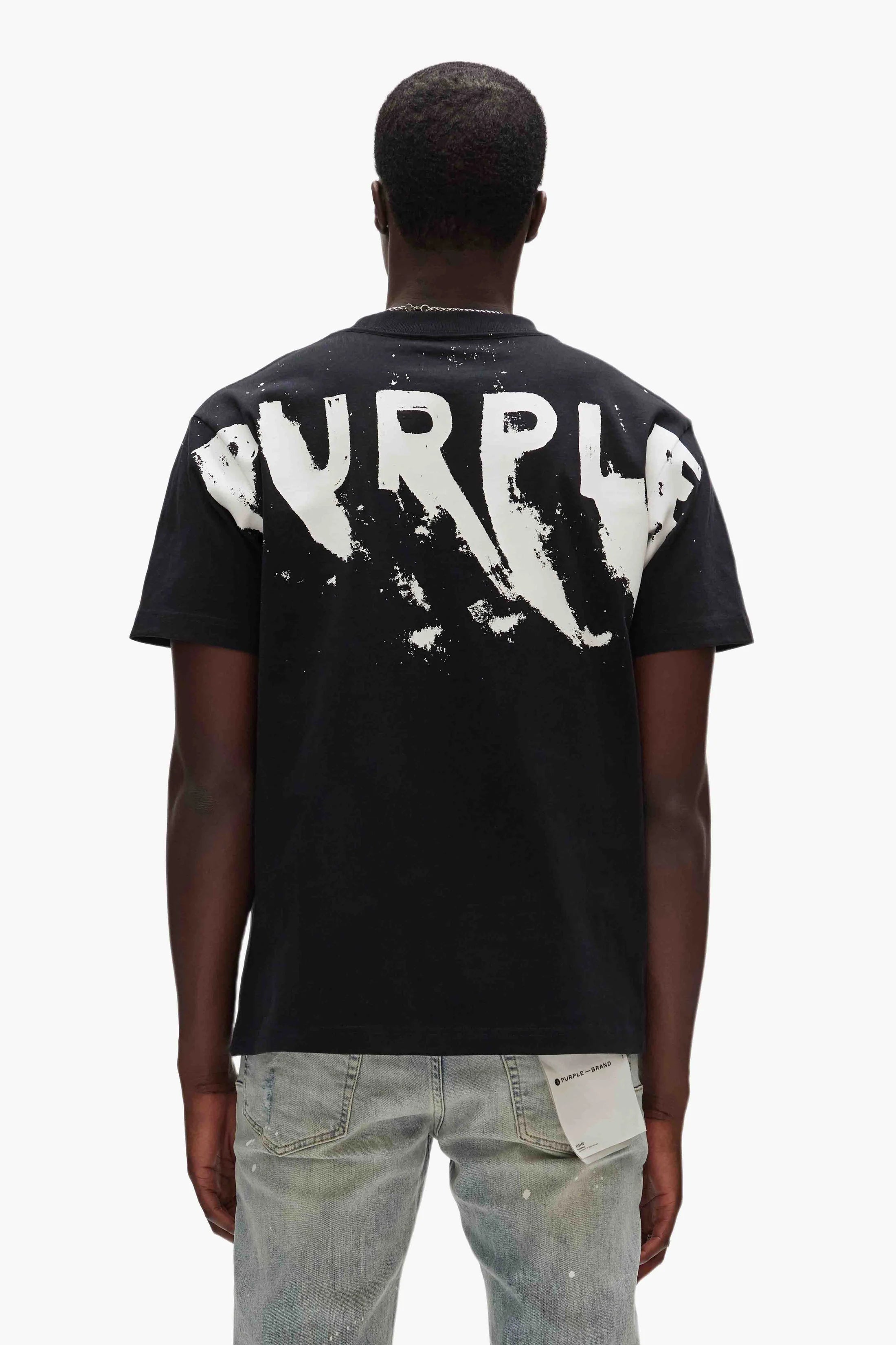 Purple Painted Wordmark T-Shirt