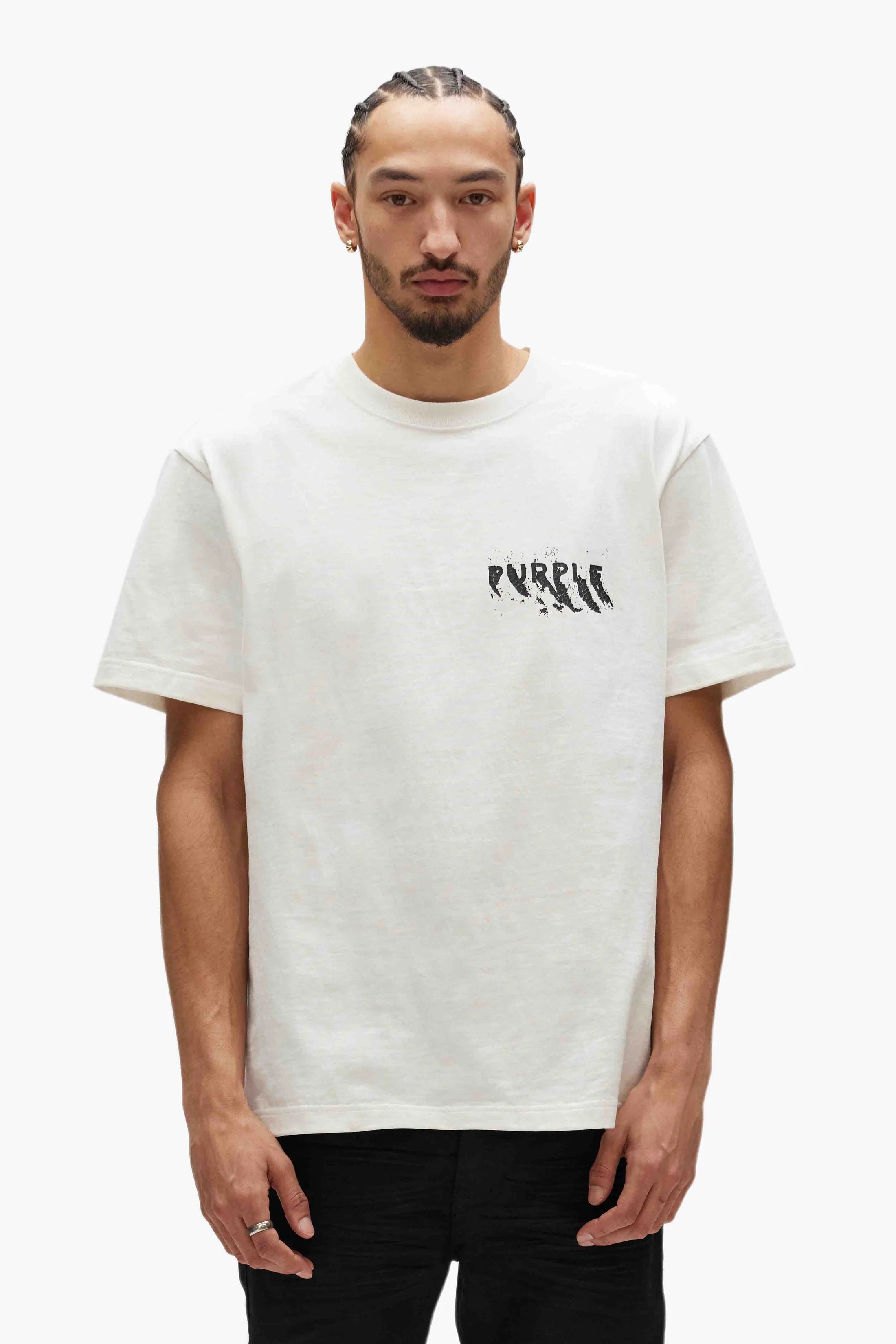 Purple Painted Wordmark T-Shirt