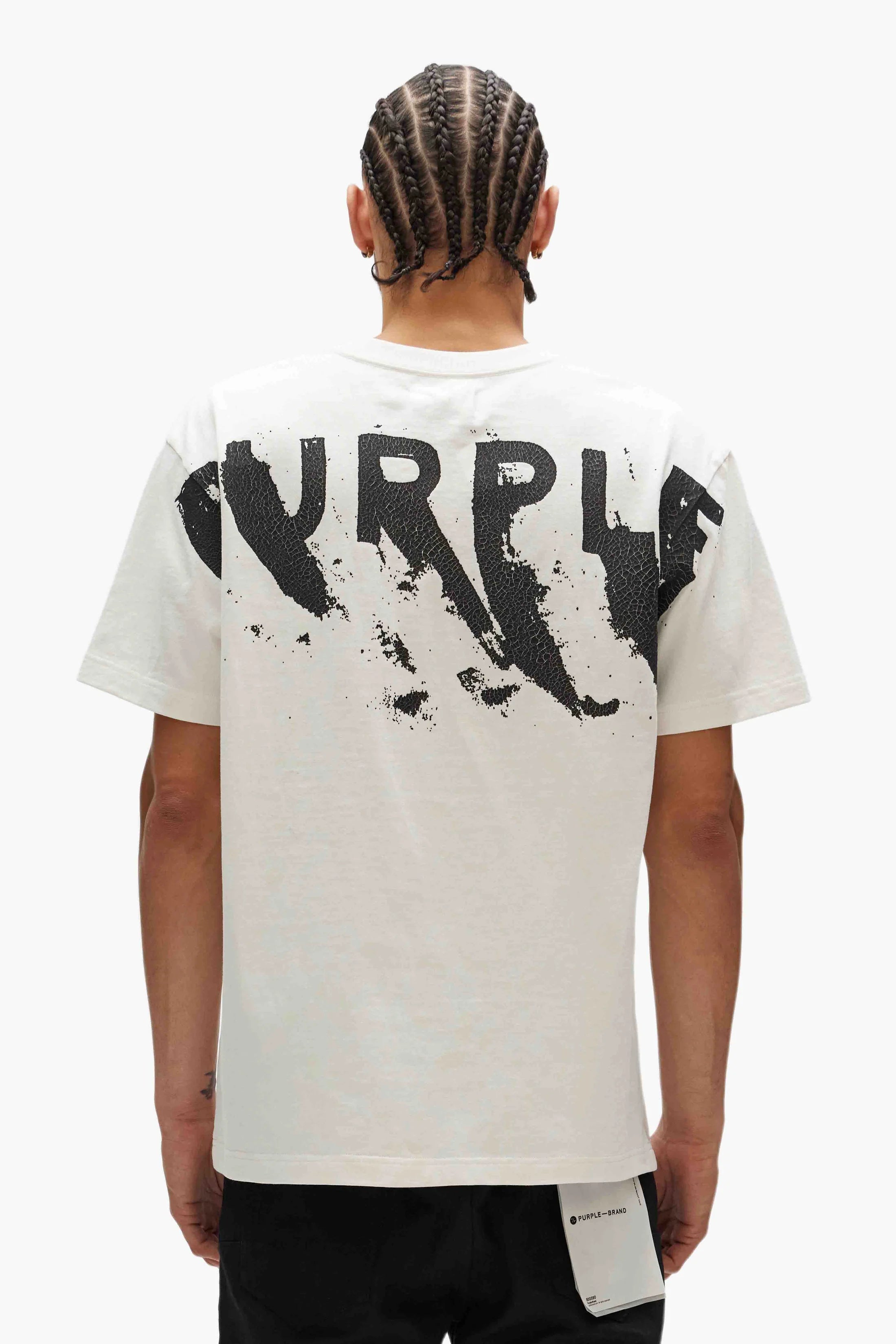 Purple Painted Wordmark T-Shirt