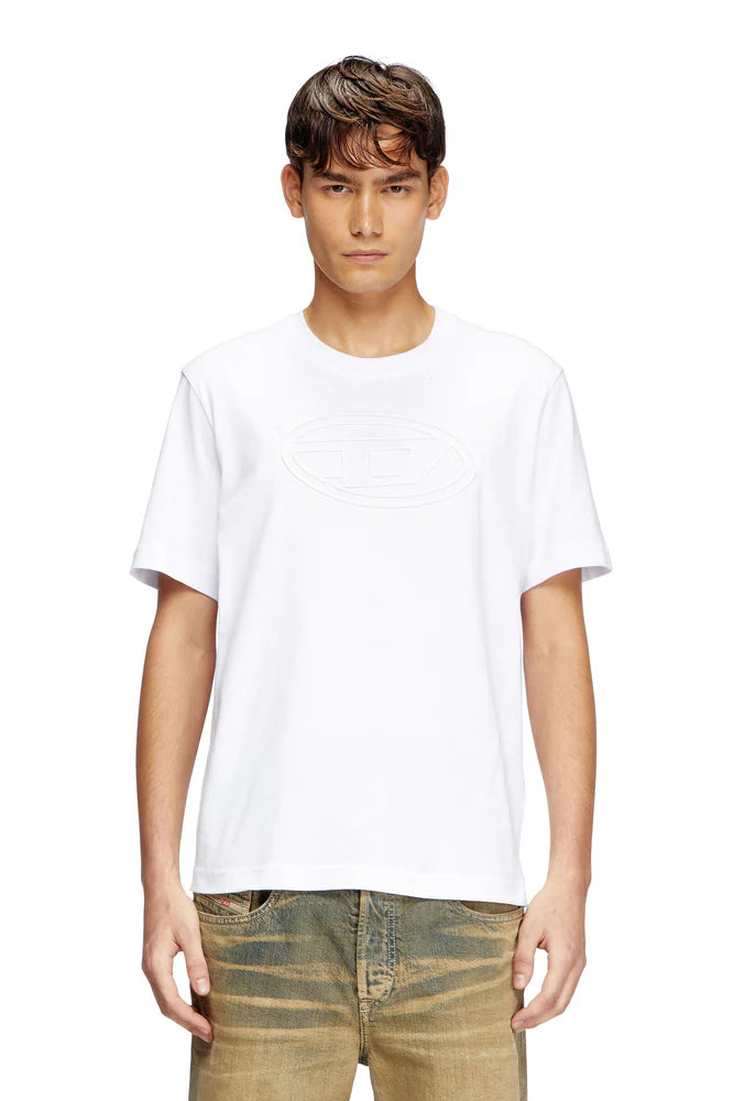 DIESEL T-Shirt With Embossed Oval D