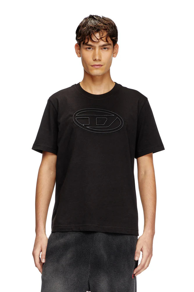 DIESEL T-Shirt With Embossed Oval D