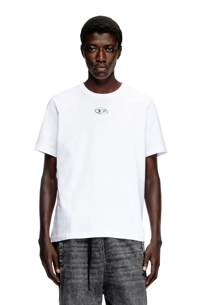 Diesel T-Shirt With Metallic Oval D