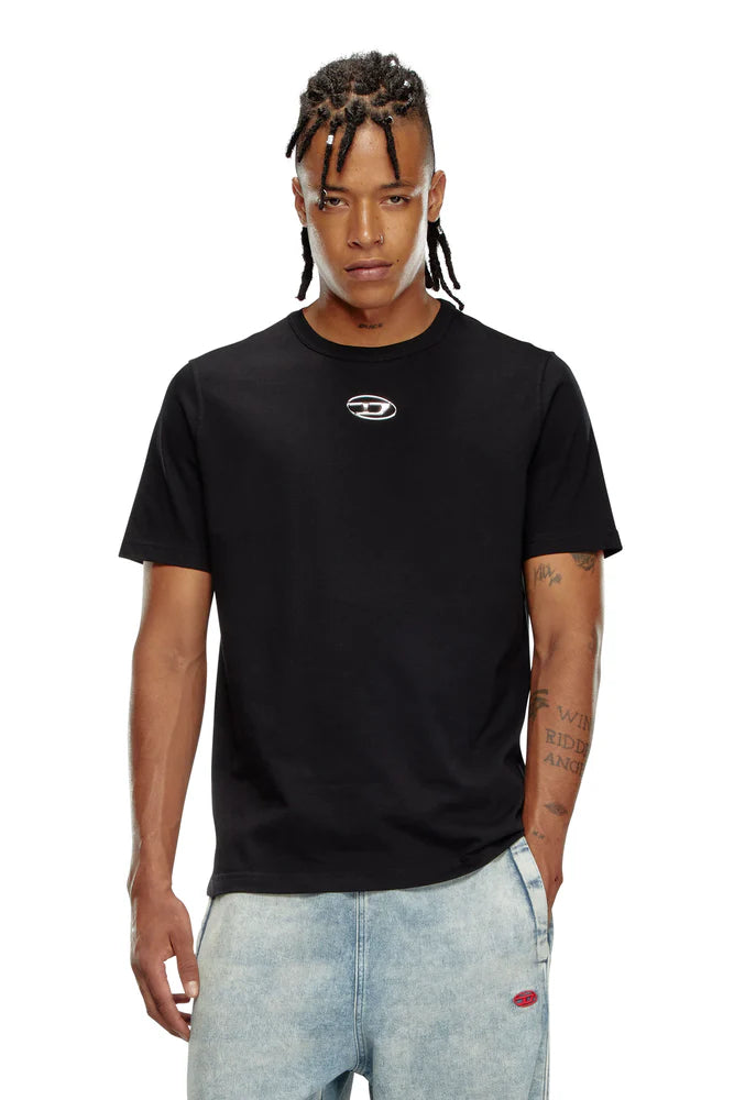 Diesel T-Shirt With Metallic Oval D