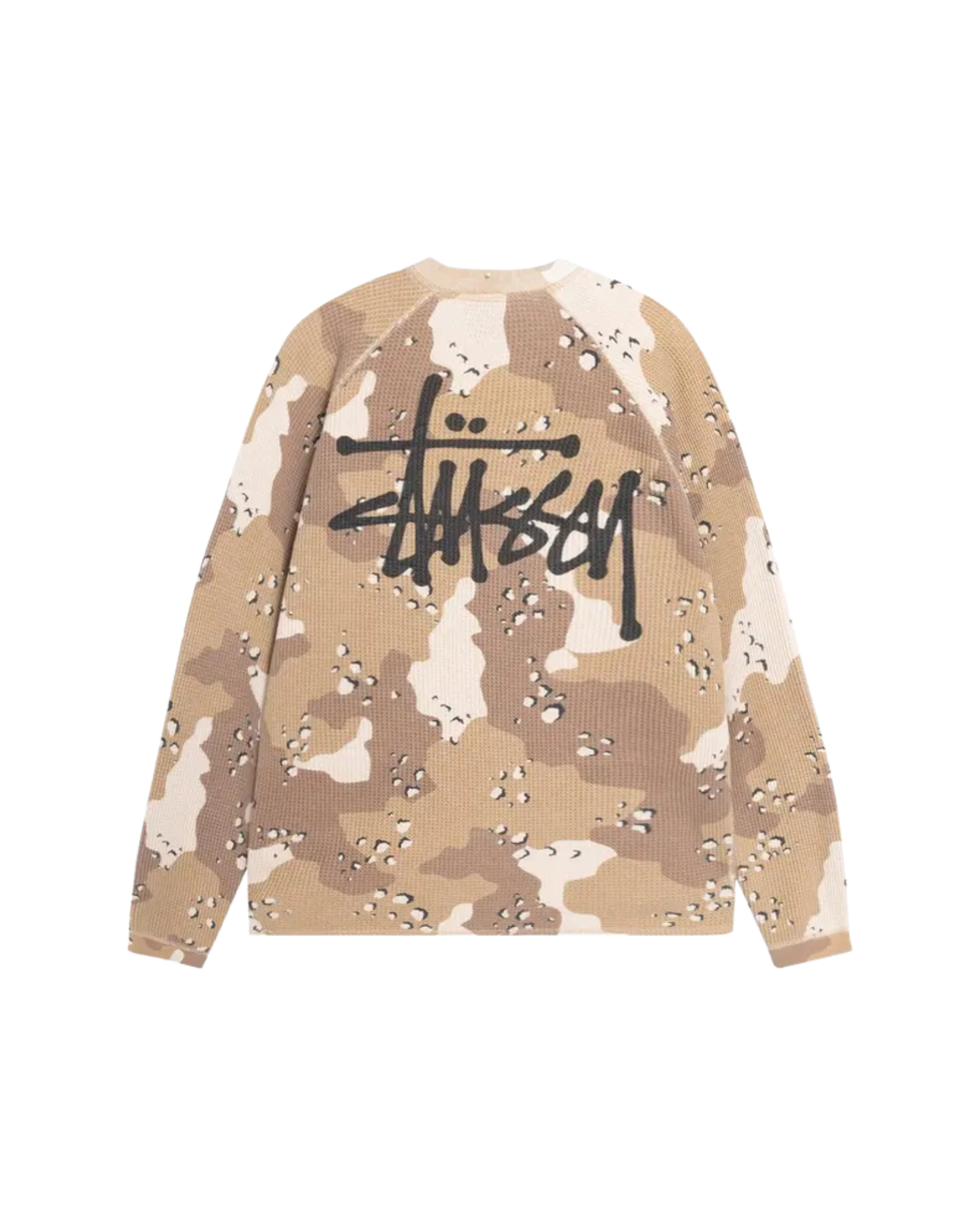 Stussy Raglan Thermal Long sweater - "Desert Camo"
