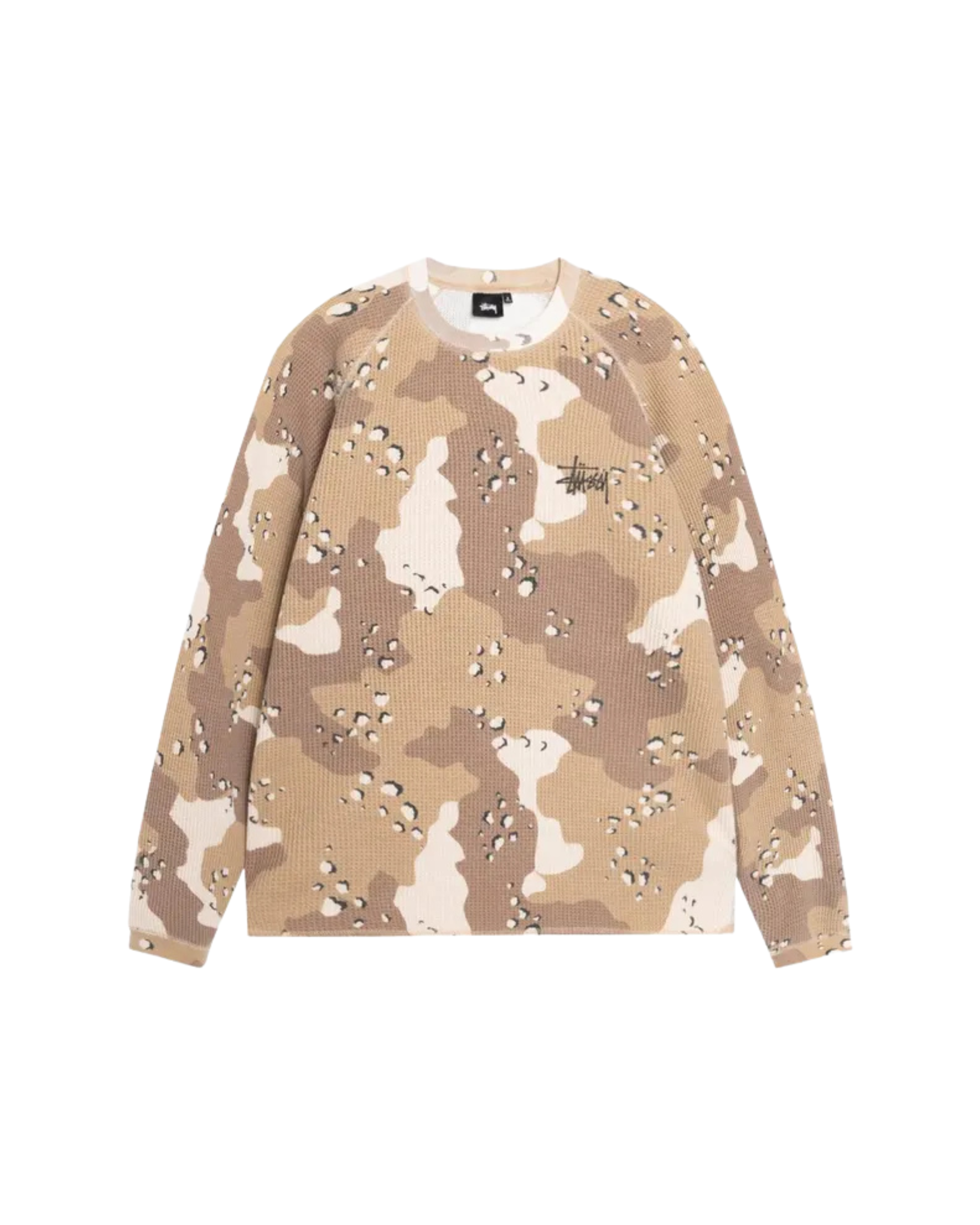 Stussy Raglan Thermal Long sweater - "Desert Camo"