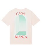Casablanca L'Arche Short-Sleeve T-Shirt - "Apricot yellow"
