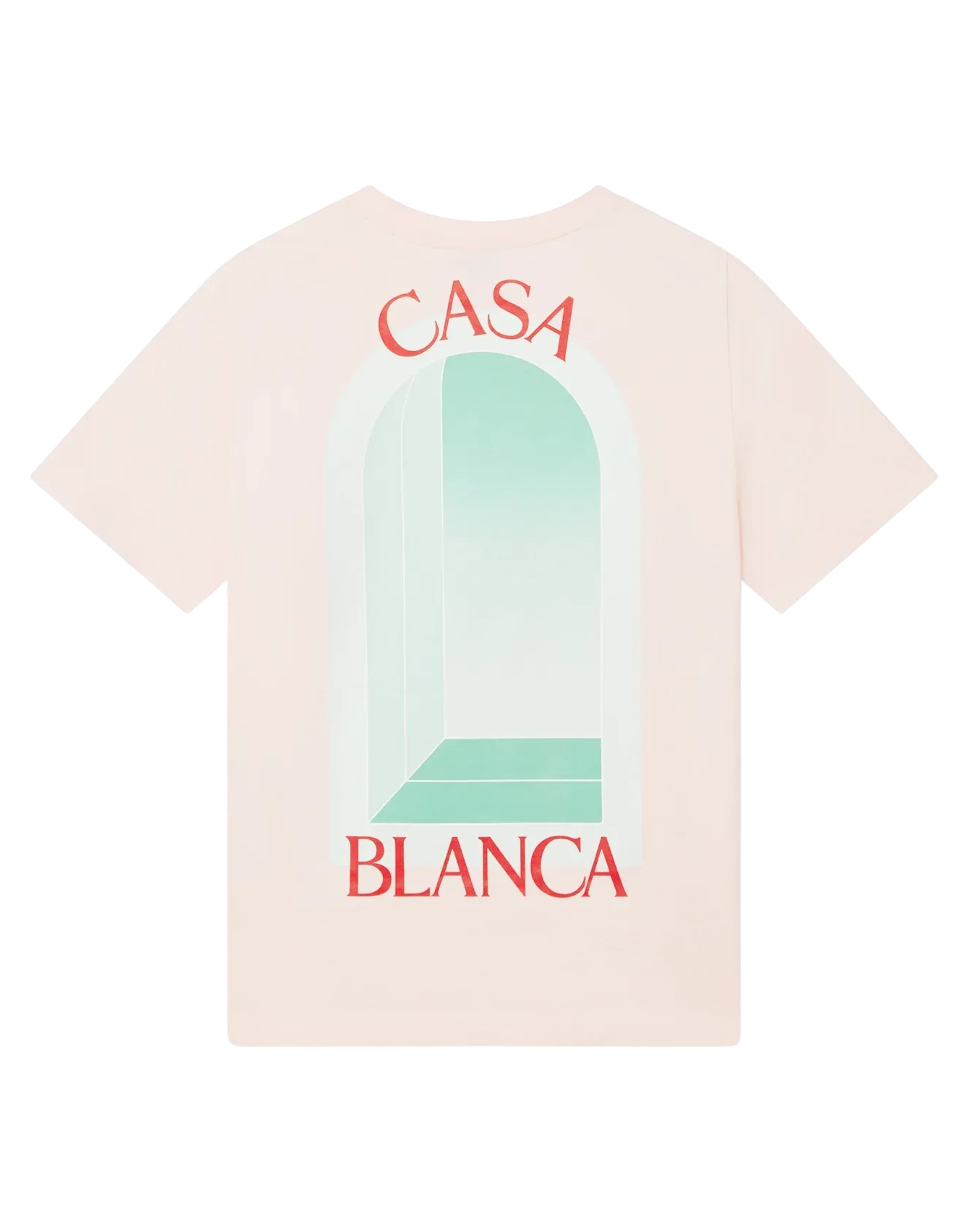 Casablanca L'Arche Short-Sleeve T-Shirt - "Apricot yellow"