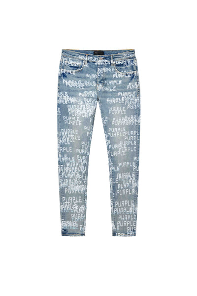 Purple P001 Purple Blue Denim Jeans
