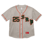 Supreme Old English Baseball Jersey 'Grey'