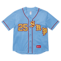 Supreme Old English Baseball Jersey 'Light Blue'