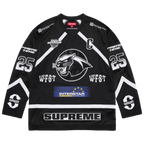 Supreme Rhinestone Hockey Jersey 'Black'