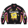 Supreme x SpongeBob SquarePants x Jeff Hamilton Racing Jacket 'Black'