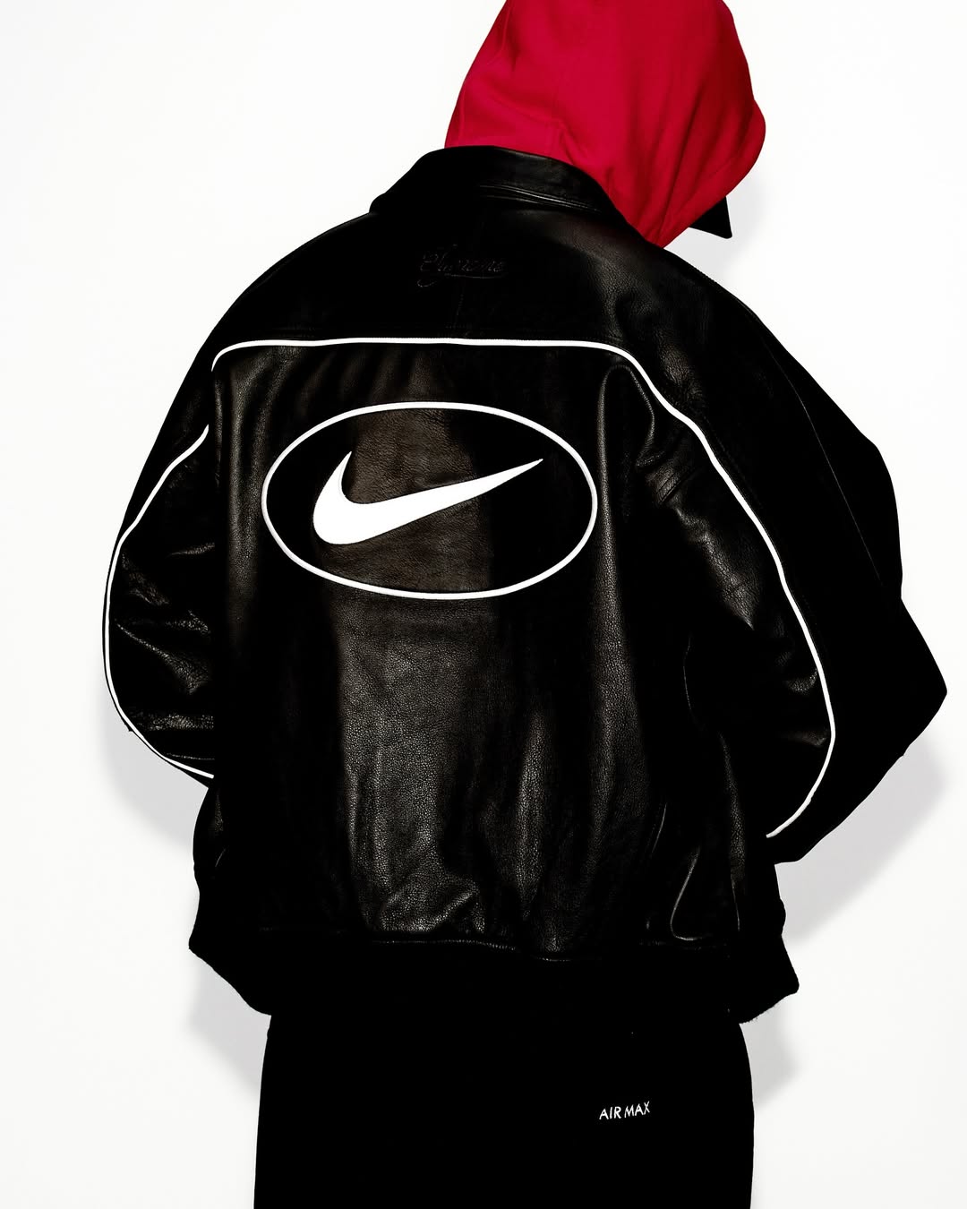 Supreme x Nike Leather Varsity Jacket - 