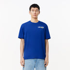 LACOSTE Heavy Cotton Jersey Back Print T-shirt