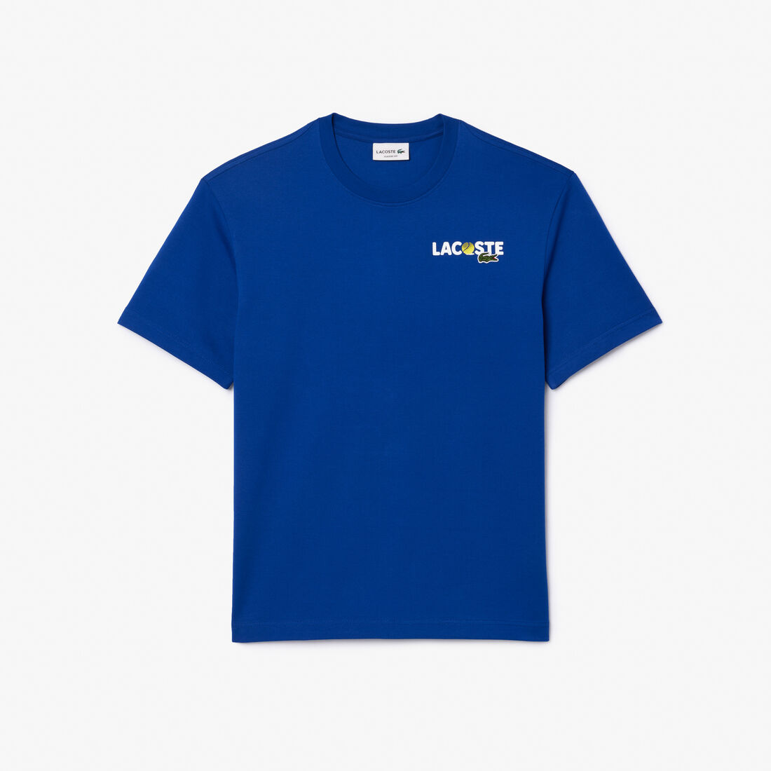 LACOSTE Heavy Cotton Jersey Back Print T-shirt