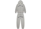 Trapstar Wildcard Chenille Hoodie Tracksuit Grey Monochrome