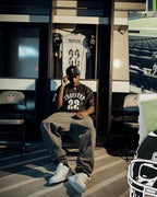 Trapstar x NFL Mitchell & Ness '22 Football Jersey Black