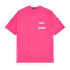 Cole Buxton Stacked Logo T-Shirt Pink