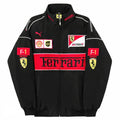 Black Ferrari Vintage Racing Jacket