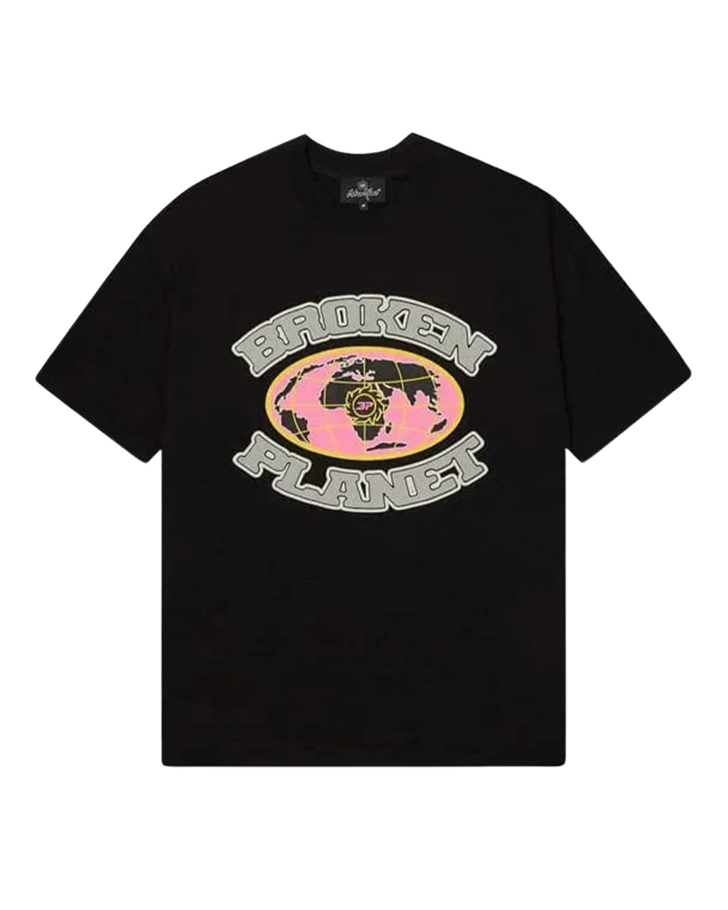Broken Planet Grid T-Shirt - "Midnight Black"