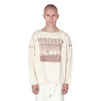 YZY Vultures Cream Printed Longsleeve