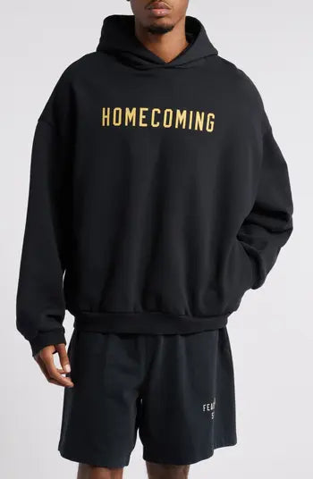 Fear of God Essentials Heavy Fleece Hoodie - "Black"