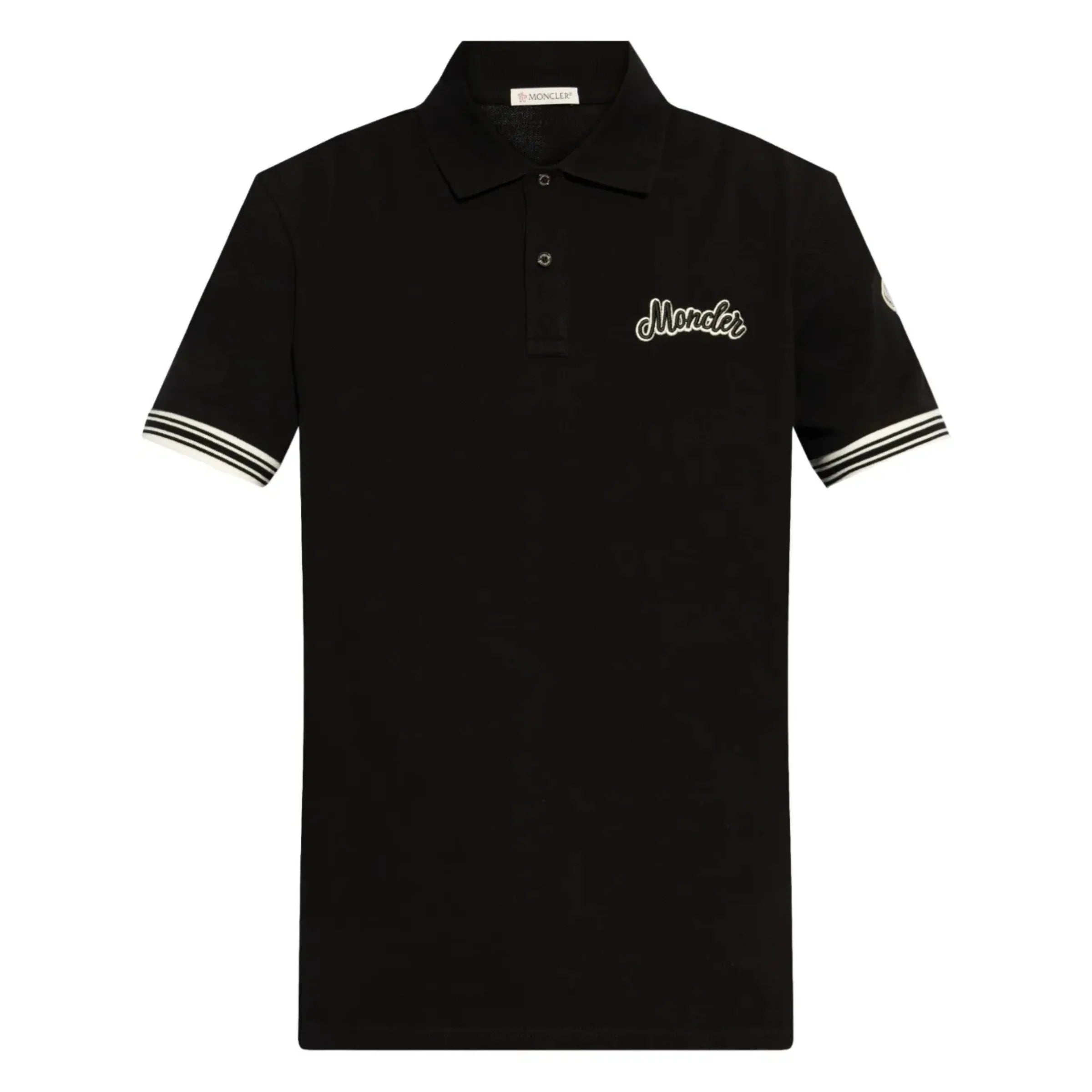 MONCLER Golfer Logo Black