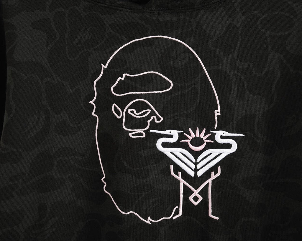 Bape x Inter Miami Camo Hoodie Black