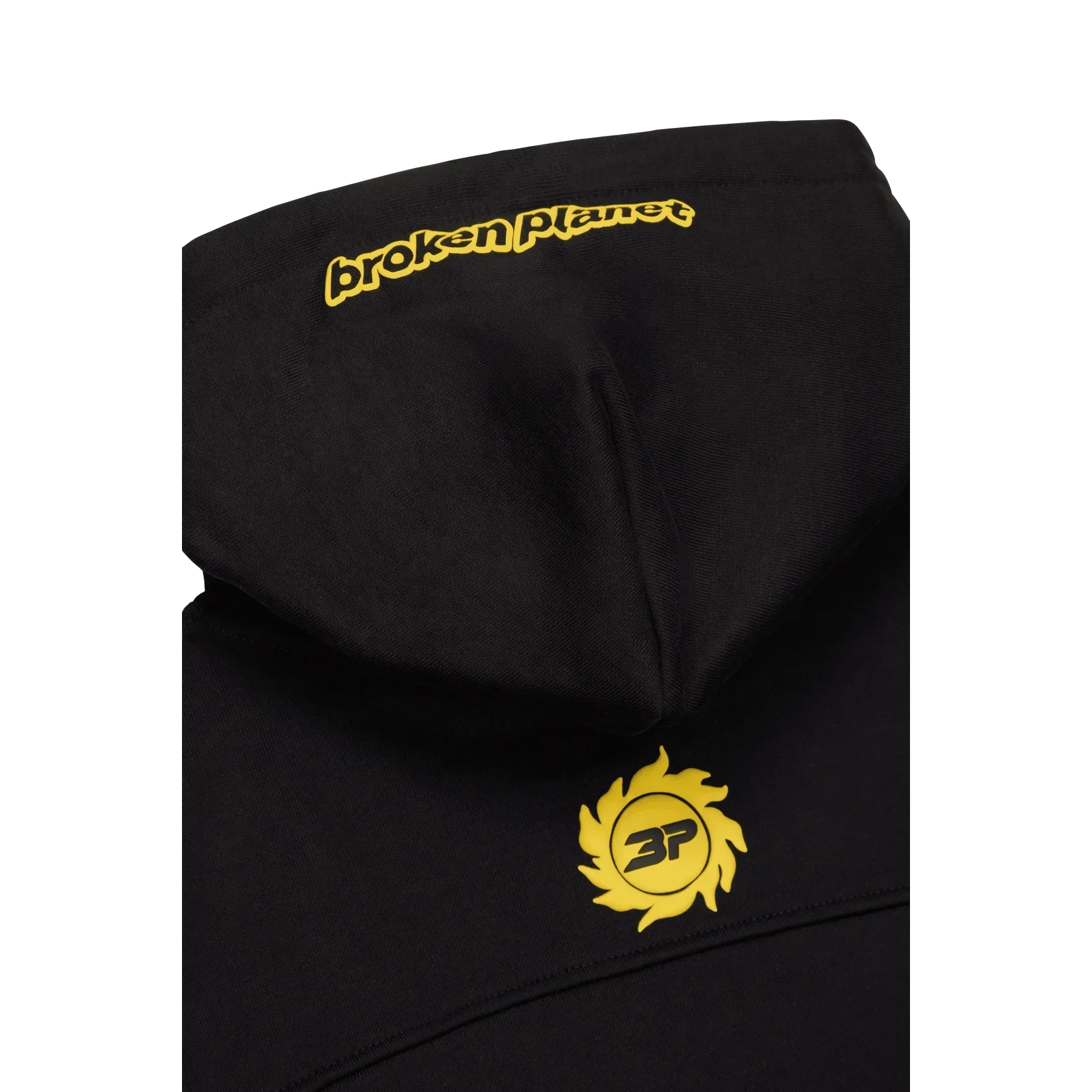 Broken Planet 'Cosmic Sped' Midnight Black/Yellow Hoodie