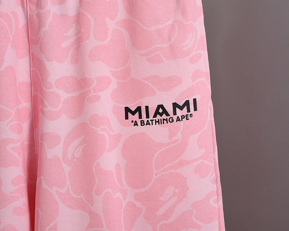 Bape x Inter Miami Camo Hoodie Pink