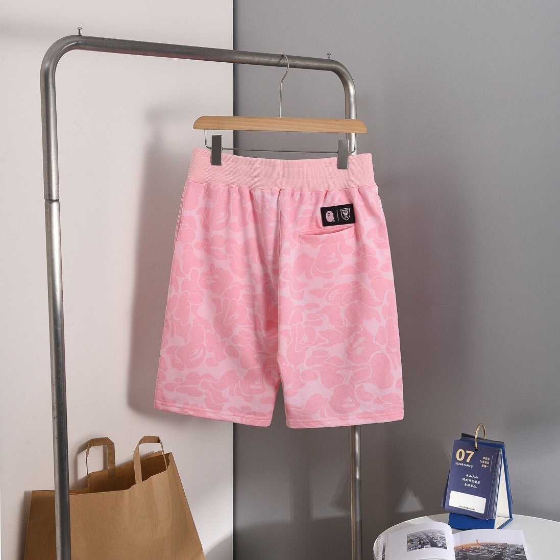Bape x Inter Miami Camo Shorts Pink