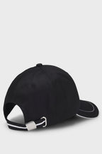 BOSS COTTON-TWILL CAP WITH CONTRAST TRIMS AND EMBROIDERED LOGO