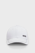 BOSS COTTON-TWILL CAP WITH CONTRAST TRIMS AND EMBROIDERED LOGO