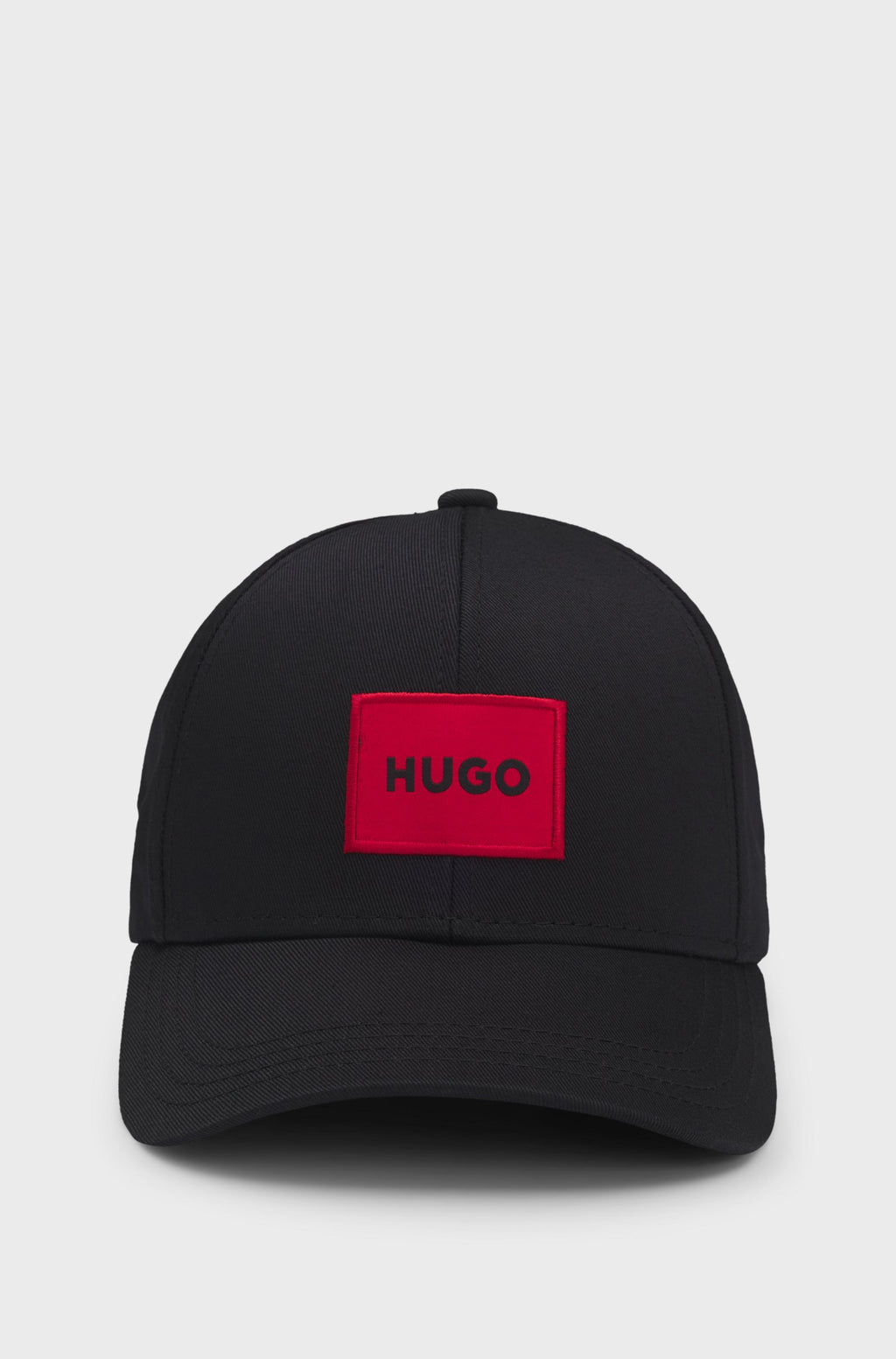 HUGO COTTON-TWILL CAP WITH RED LOGO LABEL