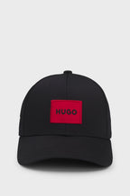 HUGO COTTON-TWILL CAP WITH RED LOGO LABEL