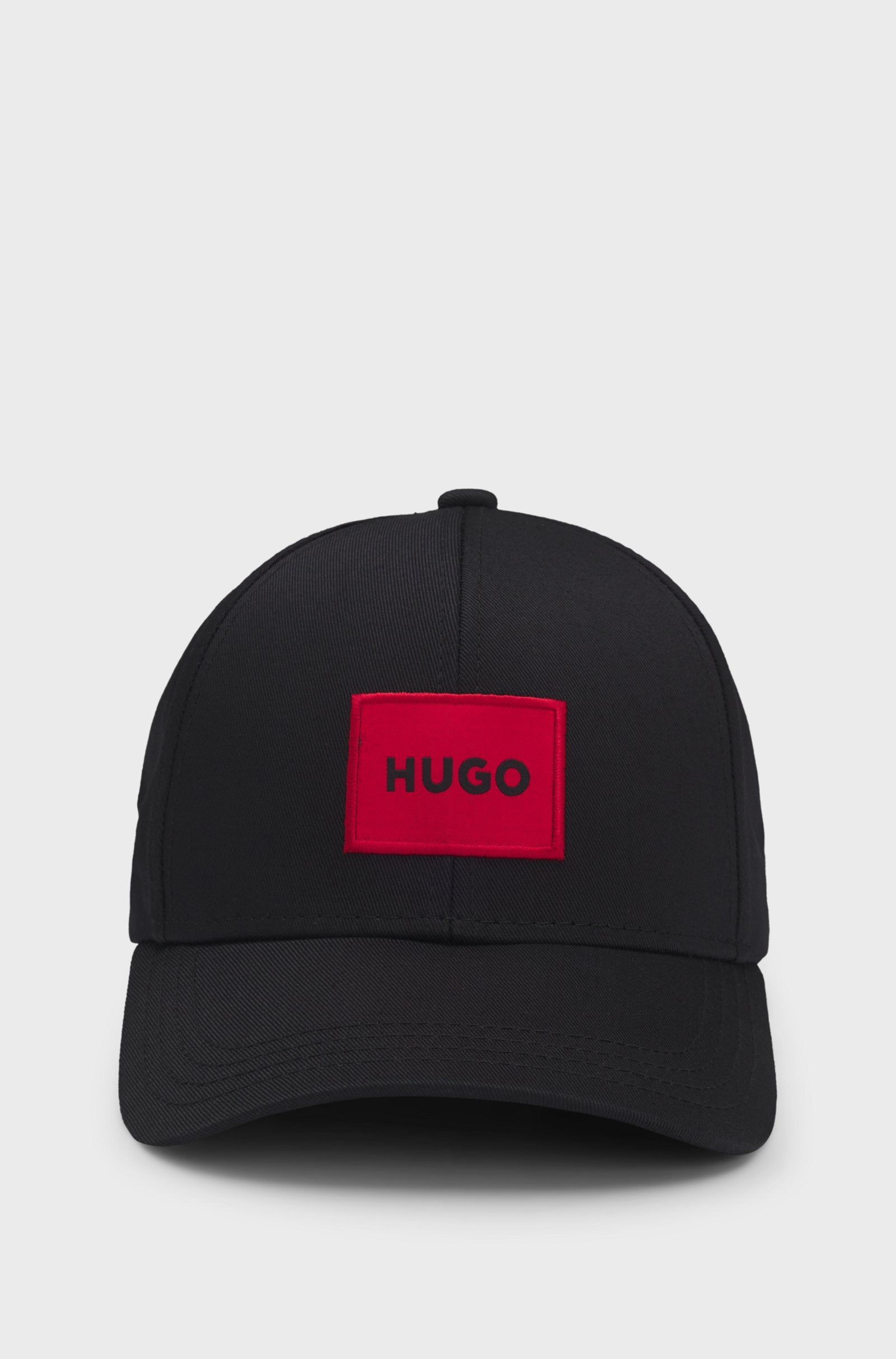 HUGO COTTON-TWILL CAP WITH RED LOGO LABEL