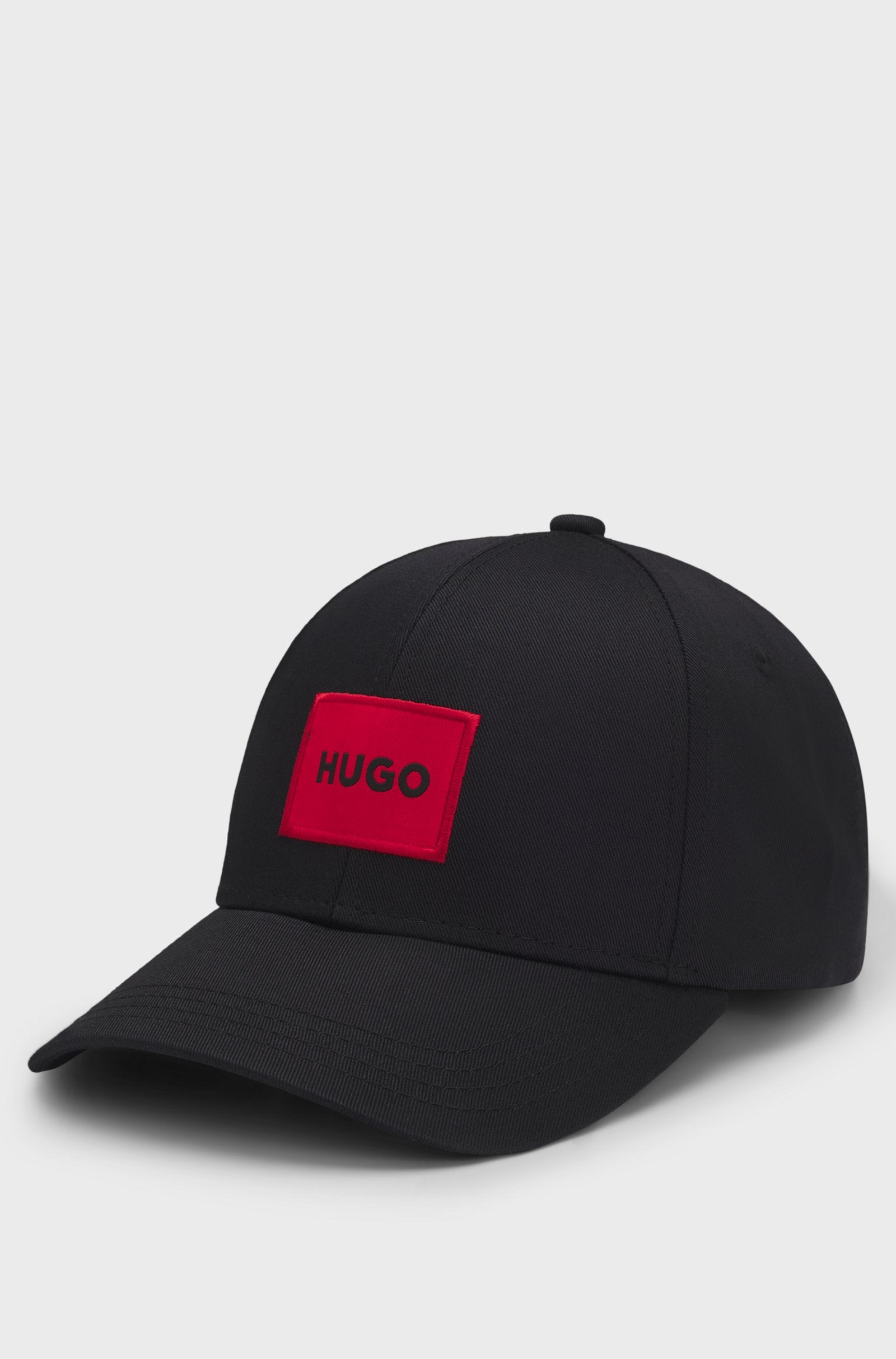 HUGO COTTON-TWILL CAP WITH RED LOGO LABEL