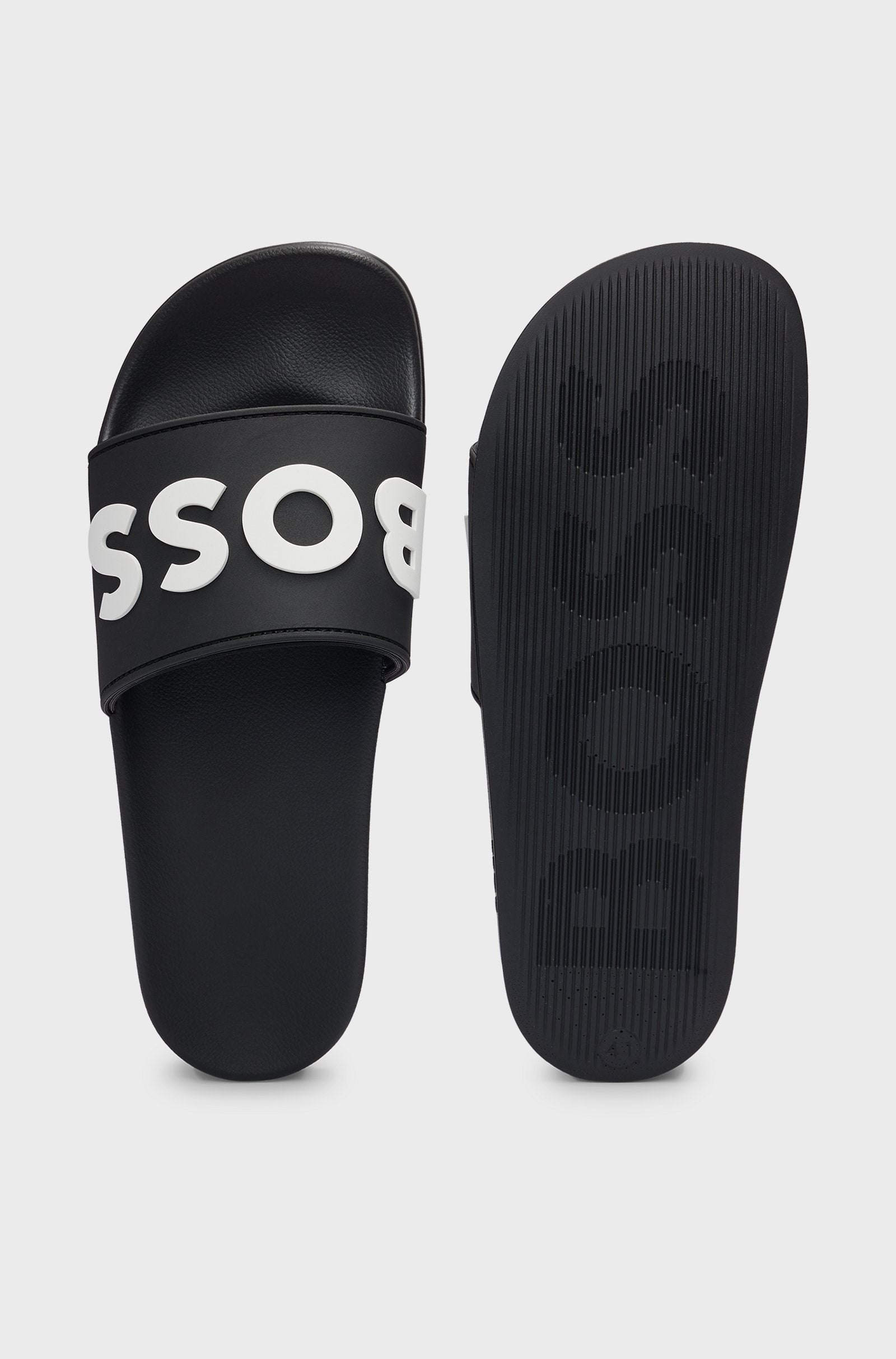 BOSS ITALIAN-MADE RAISED LOGO SLIDES
