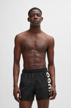 HUGO Swim shorts with vertical logo print