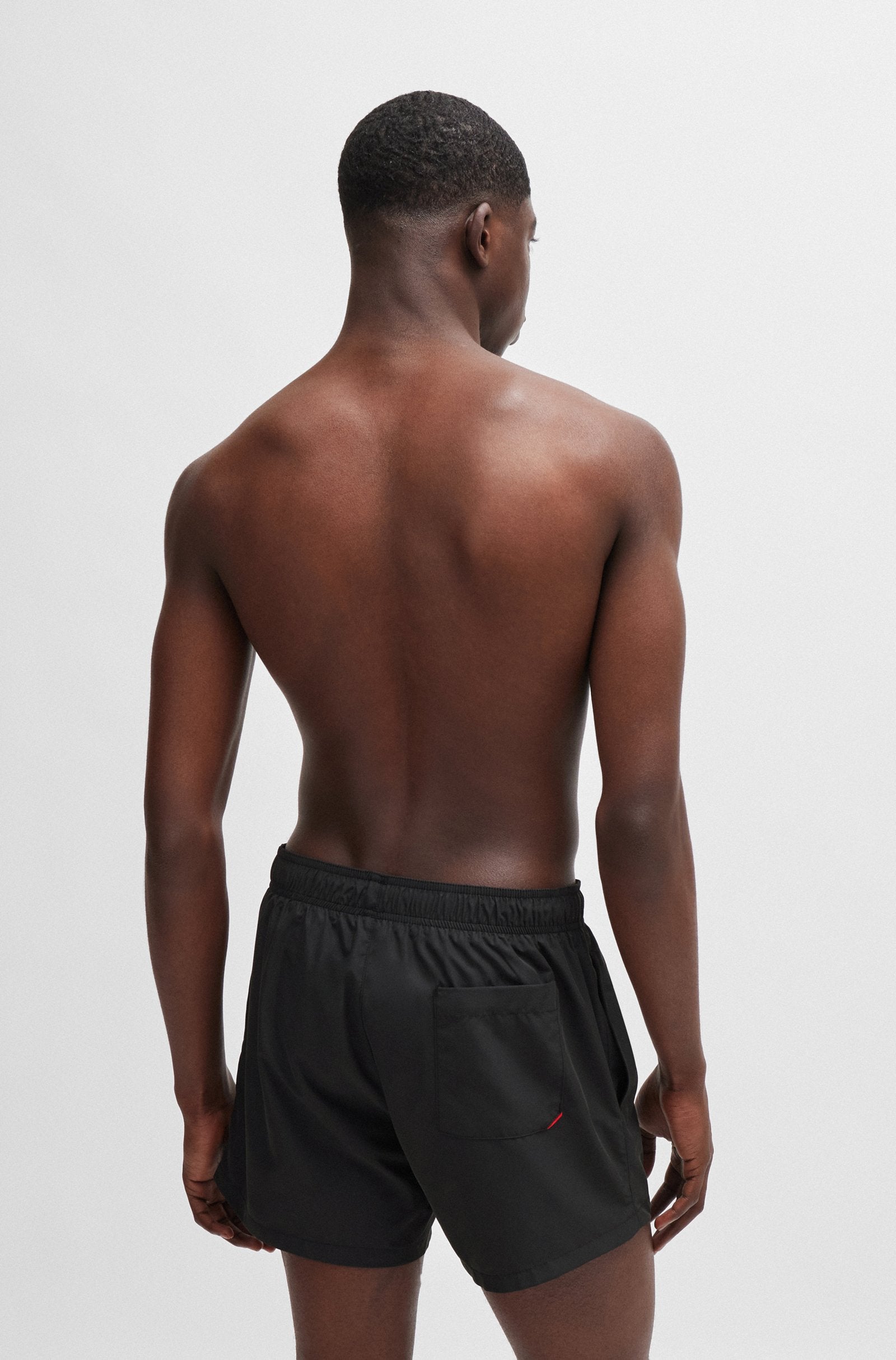 HUGO Swim shorts with vertical logo print