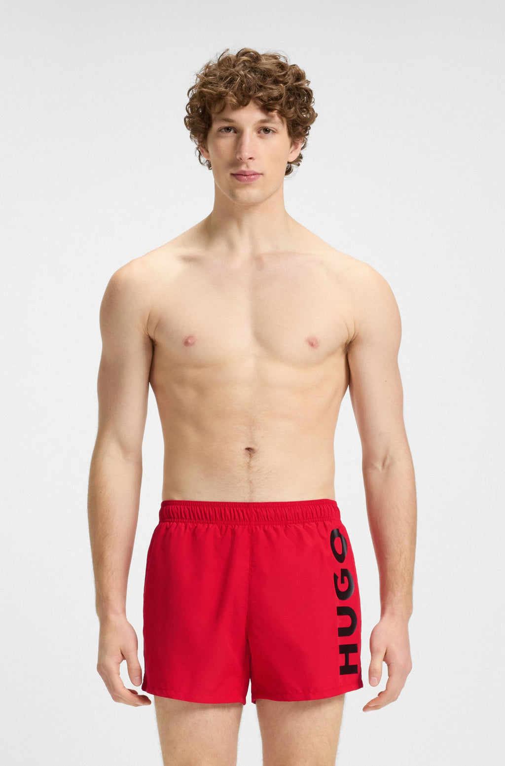 HUGO Swim shorts with vertical logo print