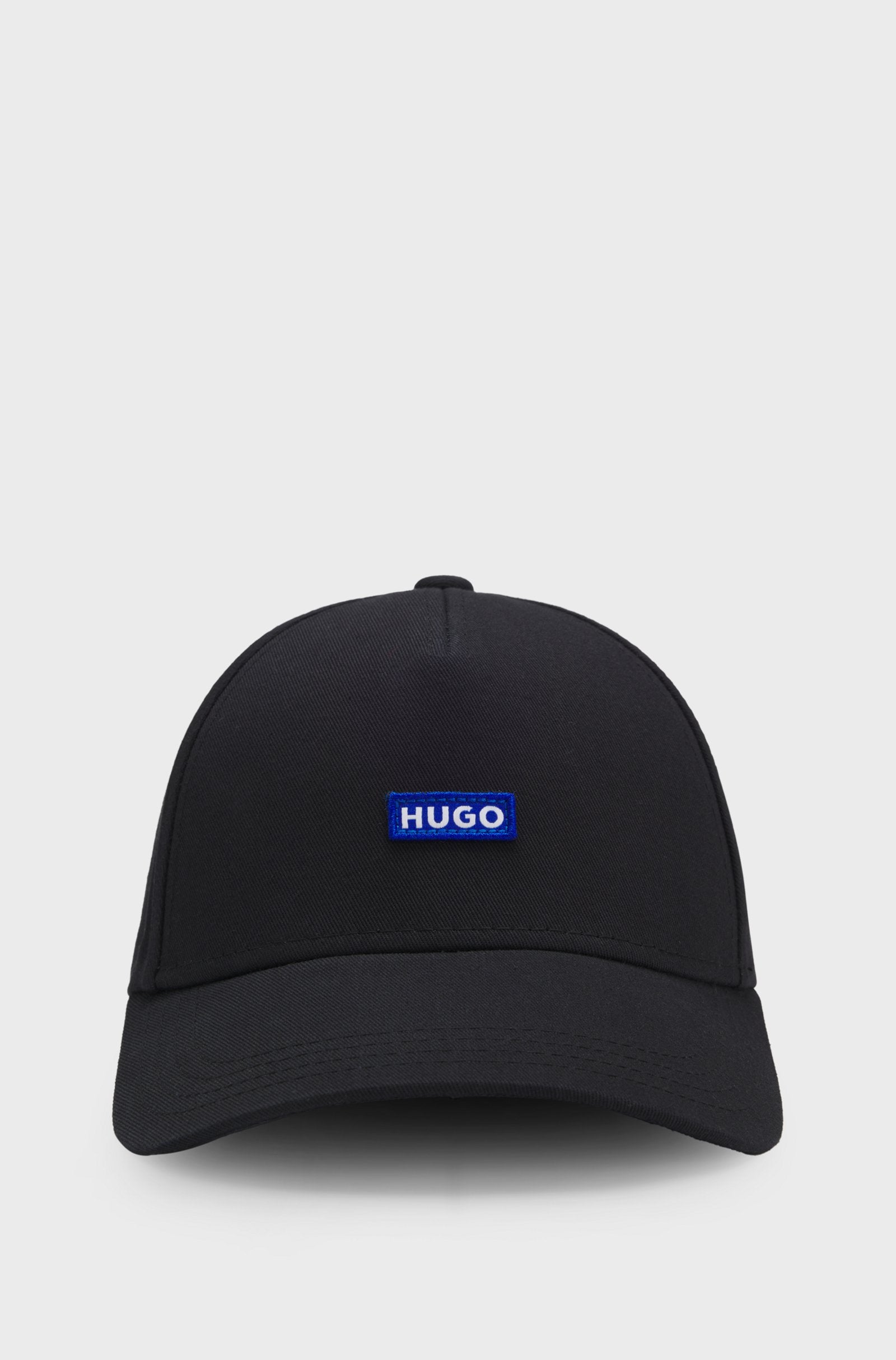 HUGO COTTON-TWILL CAP WITH LOGO PATCH