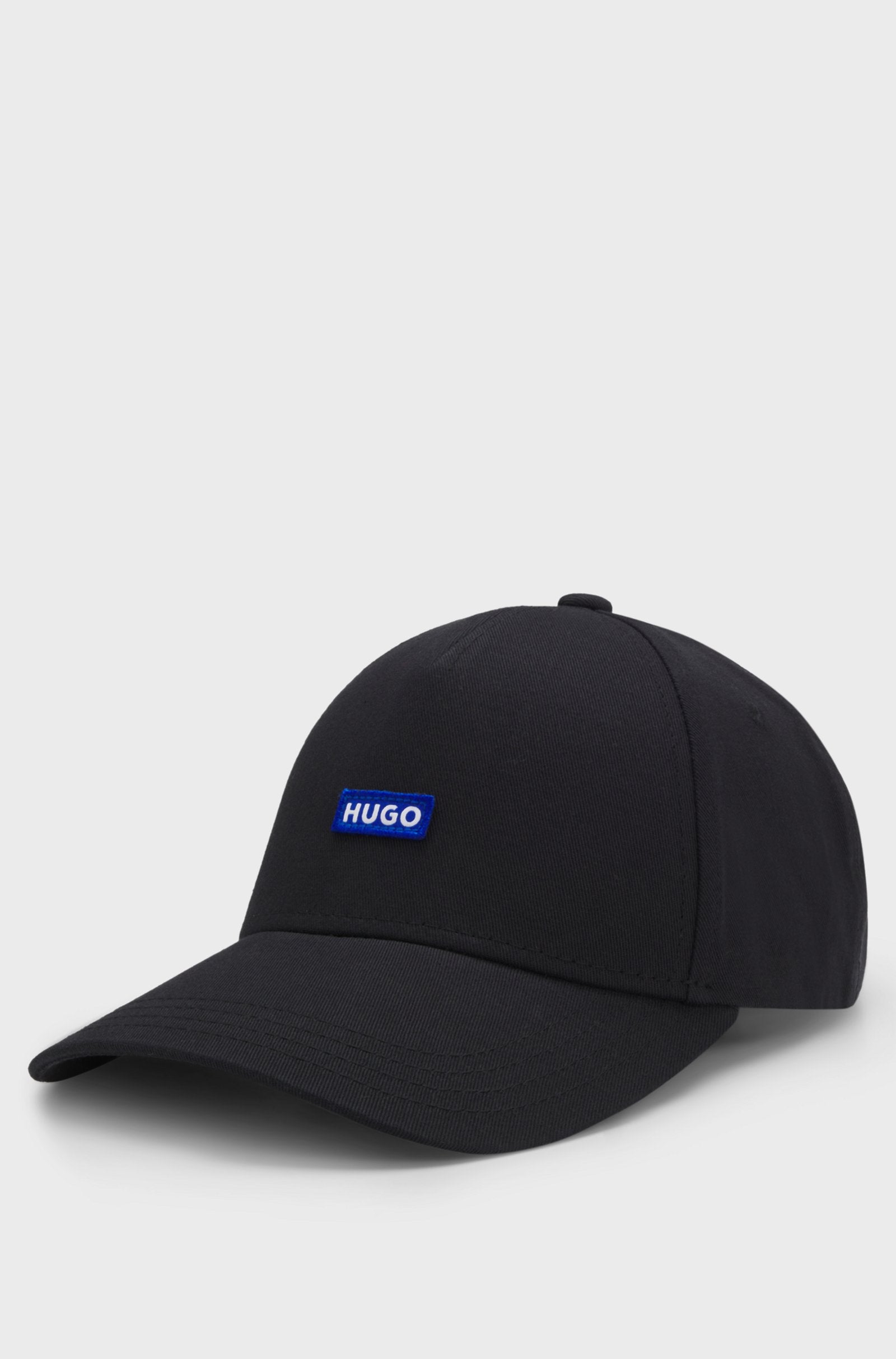 HUGO COTTON-TWILL CAP WITH LOGO PATCH