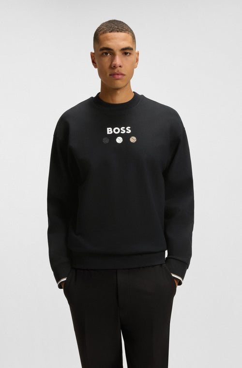BOSS Cotton-terry sweatshirt