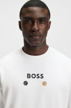 BOSS Cotton-terry sweatshirt